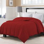 Day care - 150 GSM AC Comforter Hotel Quality-Down Alternative Comforter (92" x 106" Inches/233cm x 269cm) - All Season |AC Comforter/Blanket/Quilt/Rajai King Size|Burgundy