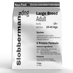 Slobberman.dog Large Breed Adult Dry Dog Food - 5 Kgs for Large/Maxi Breeds | High Protein | Gluten Free | Omega 3 | No Smell