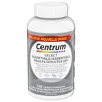 Centrum Adult Select Essentials Mulitvitamins/Minerals Supplement for Men & Women 50 Plus, 250 Tablets