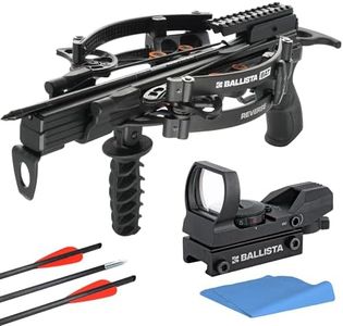 BALLISTA BAT Reverse Compound Crossbow with Red Dot Sight, 340 FPS, 150 lb