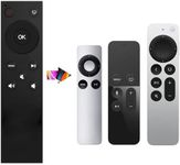 FOXRMT Universal Remote for Apple TV 4K/Apple TV Gen 1 2 3/ Apple TV HD A2169 A1842 A1625 A1427 A1469 A1378 A1218 Without Voice Button