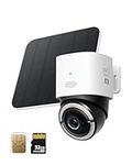 eufy Security 4G LTE Cam S330 with Wi-Fi, 4K UHD Pan Tilt, Wireless, Solar Powered with Solar Panel, AI Human/Vehicle Tracking, with SIM Card