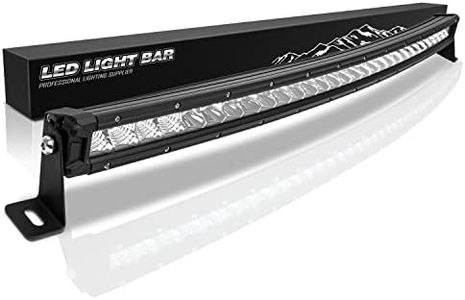 32 Inch Curved LED Light Bar, 240W Super Bright Flood & Spot Beam Combo - Off Road Driving Single Row Strip Light Bars for Trucks for Trucks Boats ATV UTV Cars Pickup 4x4 Roof Bumper