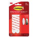 Command Large Adhesive and Mounting Refill Strips, 8 Strips - Damage Free Hanging - Holds up to 4.4 kg, White, packaging may vary