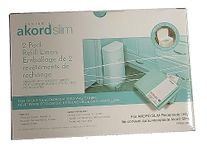 Akord 2-Pack Liner Refills for Akord 280 Slim Model Diaper Pail