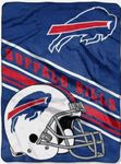 Northwest NFL Buffalo Bills Unisex-Adult Raschel Throw Blanket, 60" x 80", Slant