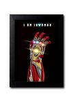 Blue Nexus Avenger Iron Man Digital Art Wall Poster with Wall Frame Wall Stickers Room Art Poster Painting (Get 25% Off on Buying More Than 1 Any Products:Check Offer Section)_BNWPC472