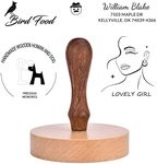 Custom Stamp - Personalized Logo/Address/Name Stamp Multiple Sizes Wooden Rubber Stamps