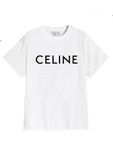 RENOWNED Kpop Tshirt CELINES Quote Printed Unisex Tshirt White T Shirt - Size - M