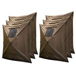 Clam Quick Screen Hub Brown Fabric Wind & Sun Panels Accessory Only (6 Pack)