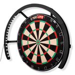 CyeeLife Dartboard Lighting System, White LED Dartboard Light,Securely Fits All Dart Boards,Easy Assembly,Professional Darts Accessories (Black, 270°)