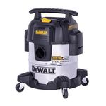 DEWALT 5 Gallon STEALTHSONIC Shop Vacuum Wet and Dry, Powerful Suction & Portable Shop Vac with Attachments, Ultra Quiet Wet Dry Vacuum for Home, Garage, Car, Workshop, Jobsite, DXV05S-QT, 4 Peak HP