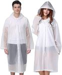 Rain Ponchos, 2 Pcs Rain Coats for 