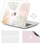 iCasso for MacBook Pro 13 Inch Case 2023, 2022-2016 Release M2 A2338 M1 A2251 A2289 A2159 A1989 A1706 A1708, Clear Hard Shell Case + 2 Skin Sticker Decal + Keyboard Cover for Mac Pro 13'', Molandi