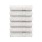 Tag Terry - 100% Cotton Hand Towels - Bathroom Accessories Set - Ultra Soft, Large White Hand Towels for Bathroom 70 x 40 cm, 550 GSM - Hand Towels Set (White) (6 Pack)