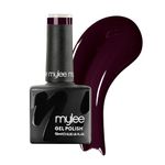 Mylee Gel Nail Polish 10ml [The dark night] UV/LED Soak-Off Nail Art Manicure Pedicure for Professional, Salon & Home Use [Red Range] - Long Lasting & Easy to Apply