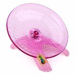 DreamAuro Jumbo Silent Running Cum Jogging Cum Exercise Wheel for Hamster, Dwarf, Gerbil, Mice and Mouse (18cm, Pink)