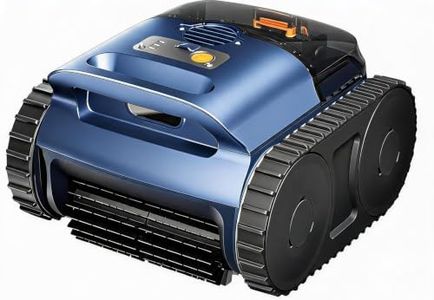 [2026 Release] AI Vision Cordless Pool Vacuum Robot for Inground & Above Ground Pools, 4500 GPH Suction, Floor/Wall/Waterline/Shallow Area Cleaning, Waterline Parking, 300 Mins Runtime Dark Blue