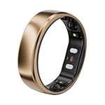 RingConn Gen 2 Air, Ultra-Thin AI Smart Ring, Size First with Sizing Kit, 10-Day Battery Life, Sleep/Heart Rate/Stress/Fitness Tracker, Compatible with Android & iOS - Size 10, Dune Gold
