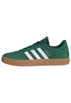 adidas Men's VL Court 3.0 Shoes, Dark Green/Cloud White/Burgundy, 11 UK