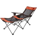 apollo walker Folding Camping Chair Beach Chairs Mesh Reclining for Adults Portable Outdoor Lounger Lightweight Sun Chairs with Carry Bag,for Camp Picnics Fishing