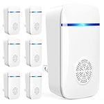 Ultrasonic Pest Repeller, 6 Packs Reusable Rat Repellent for Indoors, Powerful Mouse Repellent plug in Pest Control for Spider, Mouse, Mice, Cockroach, Moths, Ants, Bed bug and Other Rodents