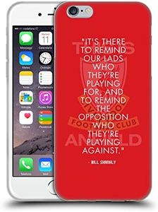 Official Liverpool Football Club Reminder Bill Shankly Quotes Soft Gel Case Compatible for Apple iPhone 6 / iPhone 6s