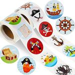 500 Pieces Pirate Stickers Fun Pira