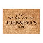 EDSG Doormat Personalised Door Mat Custom 400 x 600mm Coir Door Mats Indoor Decorative Doormat Inside Customised Doormat Floormat Home Decoration Welcome House Office Pet Floor Mat Keys (Design 3)