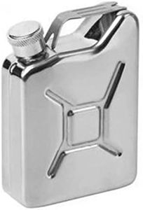 AUGEN Hip Flask Stainless Steel Leak Proof Oil Tank Design 5oz (150ml) Liquor Pocket Flasks or Alcoholic Beverage Holder