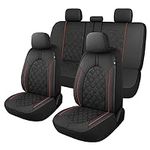CAROMOP Luxury Leather Car Seat Cov