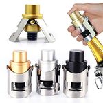 LUCKY OCEAN Champagne Cap, 4 Pcs Abs Pump Sealant Caps, Leak Proof Bubble Seal Bottle Sealer for Champagne Cava Prosecco