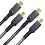 [2 Pack 3.3Ft] Thunderbolt 4 Cable 