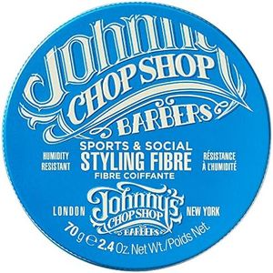 Johnny's Chop Shop Sports & Social Fibre Mens Grooming & Hair Styling Humidity Resistant, Endurance Strong Hold Gel Paste, Beeswax 2.4 oz (Pack of 1)