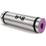 Trail Camping Mat Aluminium Foil Thermal Insulated Roll Pad 7mm Thick Foam (Purple)