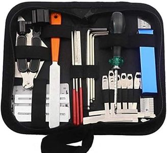 Poemtian Guitar Repairing Maintenance Tool Kit String Changing Tool Maintenance Tool Kit for Acoustic Guitar Electric Guitar Ukulele Bass Banjo