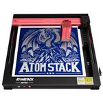 ATOMSTACK A24 Pro Laser Engraving Machine, 24W Laser Engraver Cutter with 600mm/s High Speed, Can Cut 10mm Paulownia Boards in One Pass, Tank Chain Design, Non-Clogging Laser Module