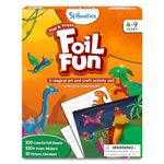 Skillmatics Art & Craft Activity - Foil Fun Dinosaurs, No Mess Art for Kids, Craft Kits & Supplies, DIY Creative Activity, Gifts for Boys & Girls Ages 4, 5, 6, 7, 8, 9, Travel Toys, Multicolor, Foam