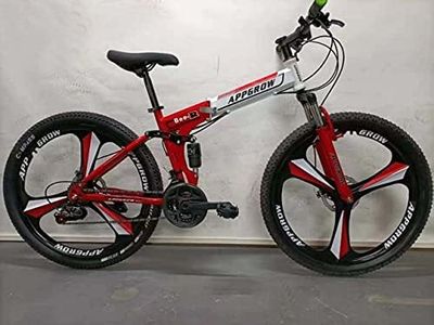Little Champ APPGROW 26T Foldable Cycle with 21 Speed Gears (RED) 20 Inches, Unisex , Folding Bike