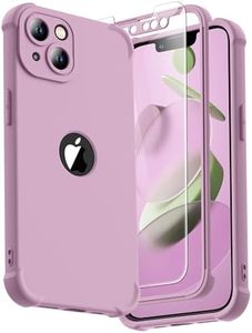 ORETECH for iPhone 13 Case, with [2 Screen Protectors] [15 Ft Military Grade Drop Test] [Camera Protection] 360° Full Body Shockproof Slim Thin Phone Case iPhone 13 Cover 6.1" Black Currant
