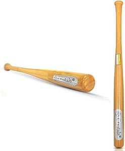 Crystals Wooden Baseball Bat for Adult and Kids Outdoor Training, Practice, Self and Home Defense - 33 Inch