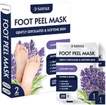 Sima Brand Foot Peel Mask - Exfoliating & Callus Remover with Lavender Scent - Removes Dead Skin & Cracked Heels for Baby Soft Feet - Natural Exfoliator for Men and Women | Lavender 2 pair - pack of 1