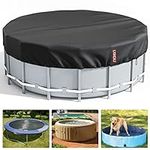 LXKCKJ 8 Ft Round Pool Cover, Solar