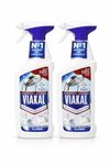 Viakal Limescale Remover Spray, 500ml (2 Pack) | Hard Water Stain Cleaner for Bathrooms, Kitchens & Showers | Powerful Descaler for Taps, Tiles, Toilets & Glass | Fast-Acting EPISHED guide included