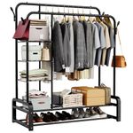 Heavy Duty Garment Rack With Shelves