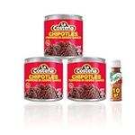 3x La Costena Chipotle Peppers In Adobo Sauce 7Oz Can - 199g bundle with Tajin Clasico Mexican Seasoning With Lime 10g (Pack of 3+1)