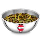 Hawkins 2 Litre Metro Kadhai, Triply Stainless Steel Induction Tasla, Silver (SSTA20)