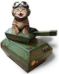 Suck UK | Cat Tank Cat House | Cardboard Cat House & Cat Caves For Indoor Cats | Cat Cave | Cat Hideaway | Cat Accessories & Cat Furniture | Cat Bed Cave | Cat House Cardboard | Funny Cat Gifts