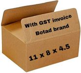 BOTAD? 3 Ply Corrugated Brown Box/Shipping Boxes/Packaging Boxes 11 inch x 8 inch x 4.5 inch (50)