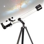 Moutec Telescopes for Adults, 700x60mm AZ Refractor Telescope for Kids Beginners with Sturdy Steel Tripod, Phone Adapter & Moon Filter, Great Astronomy Gift for Children to Explore Moon and Planets